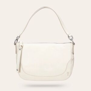 Frye Ivory Leather Crossbody Bag